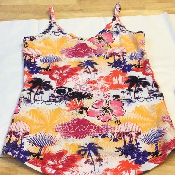 🎁5 for $10 Sale🎁OP Juniors Ladies V-neck front/back tank top, soft colorful - Picture 3 of 9